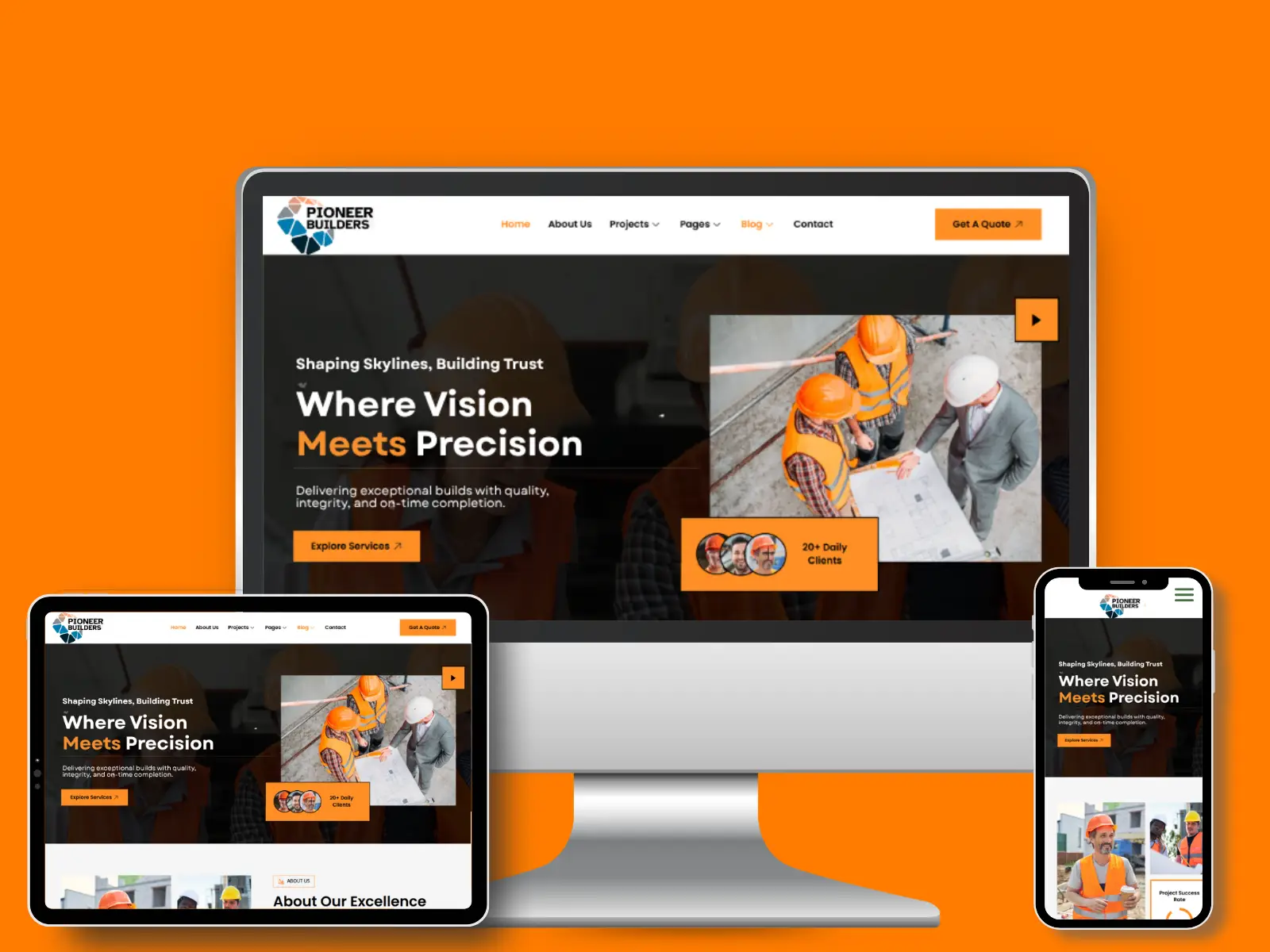 Responsive web design for general contractors