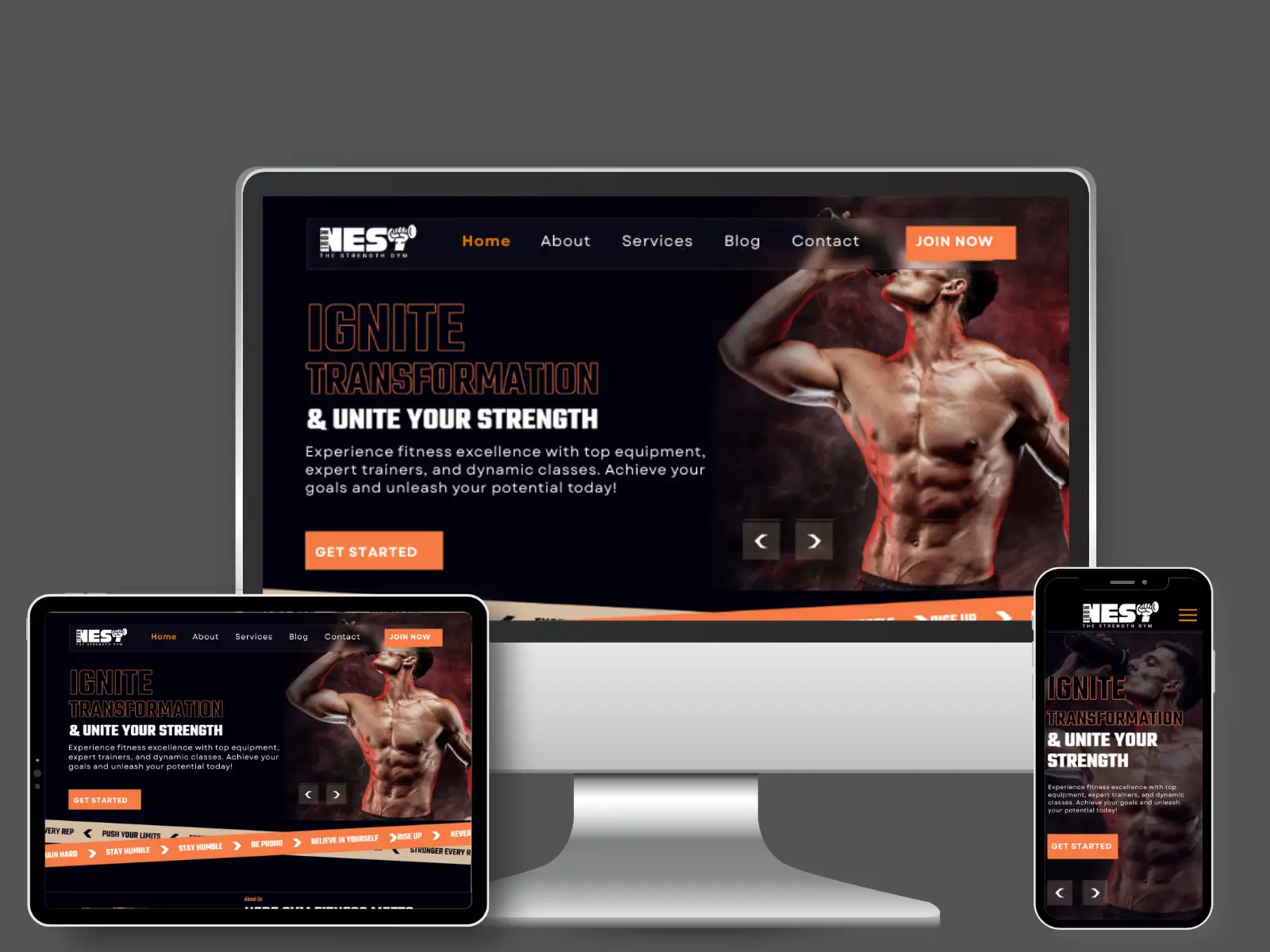 Best fitness websites design