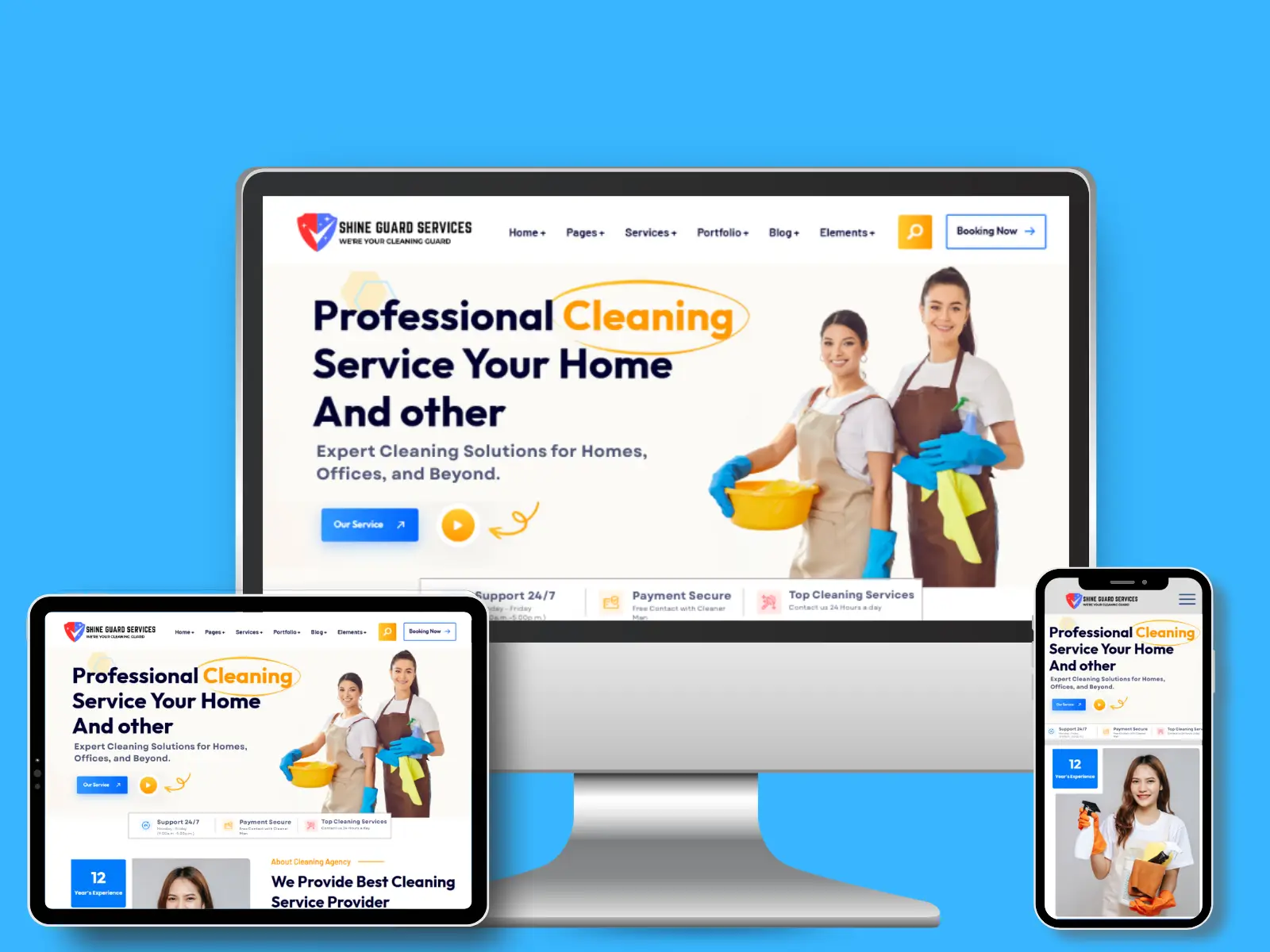 Cleaning Service Responsive design