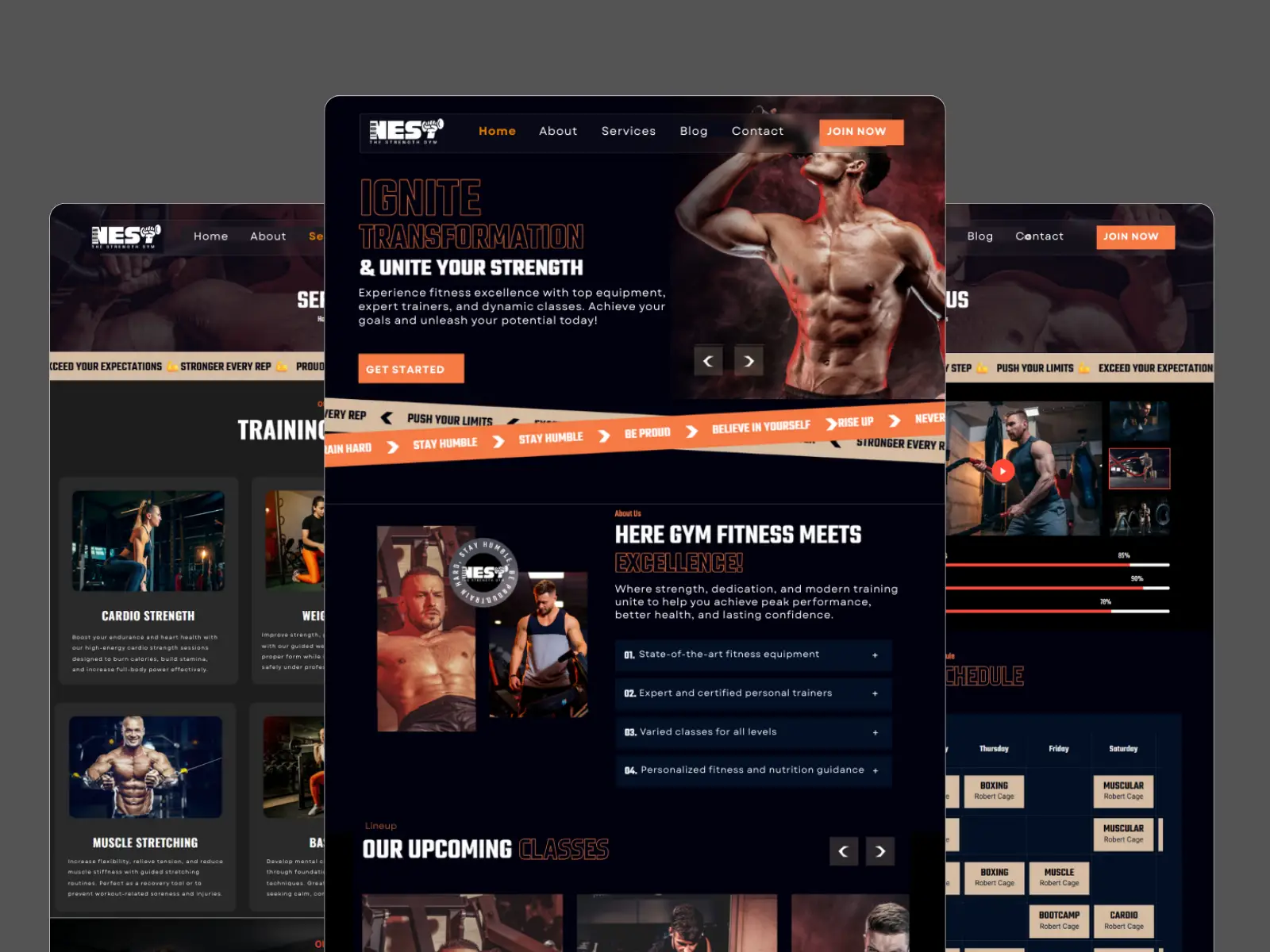 Gym Web Design