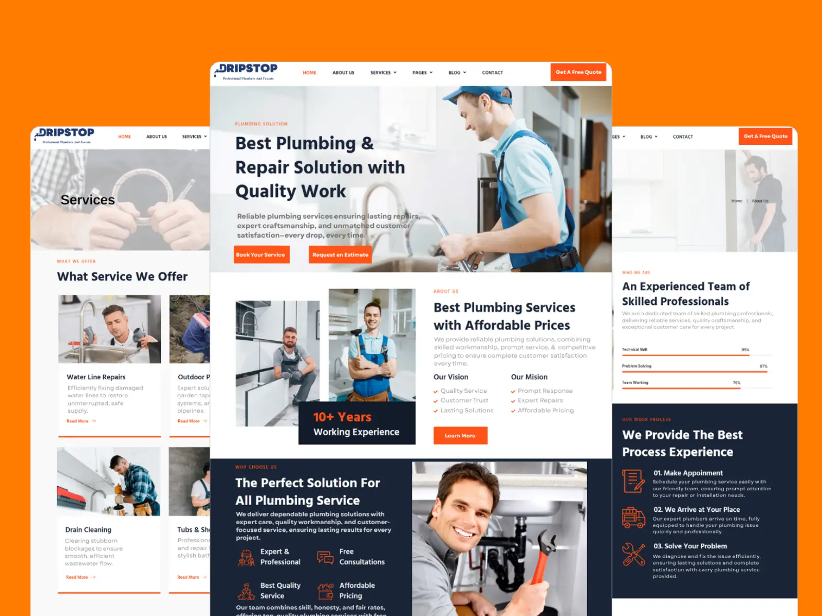 best plumbing website design